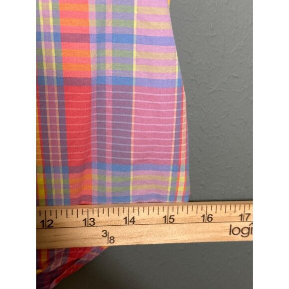 Crewcuts Boys 8 SS Plaid Button Down Collared Dress Shirt - Picture 5 of 8